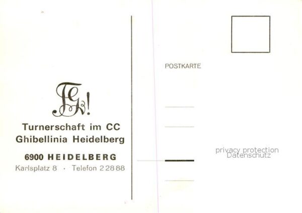 Heidelberg Neckar Waiblinger Haus Zeichnung – Bild 2