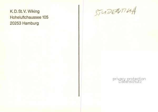 Hamburg KD St V Wiking im CV zu Hamburg Wappen – Bild 2