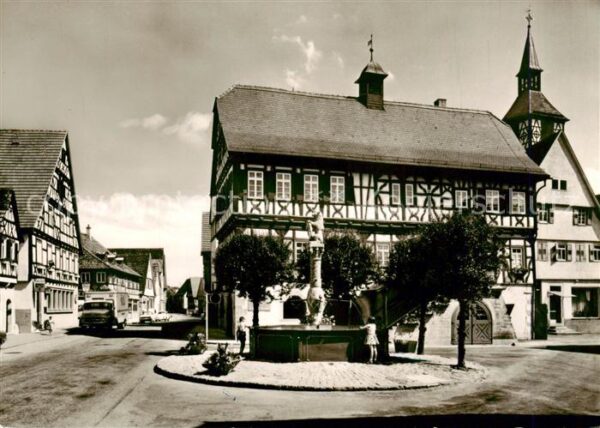 Steinheim Murr Marktplatz und Rathaus