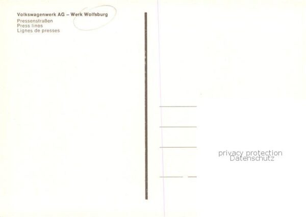 Wolfsburg VW Werk Pressenstrassen – Bild 2