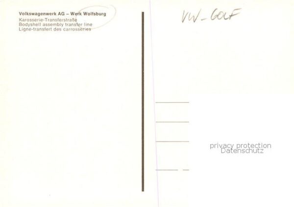 Wolfsburg VW Werk Karosserie Transferstrasse – Bild 2