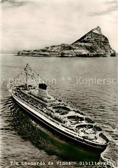 Gibraltar Gibilterra Passagierschiff Leonardo da Vinci