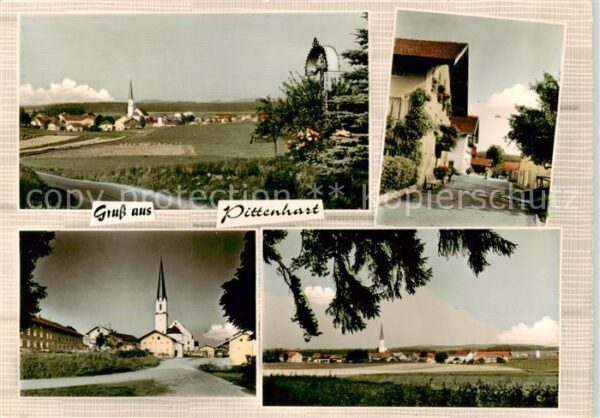 Pittenhart Panorama Kirche Ortspartien