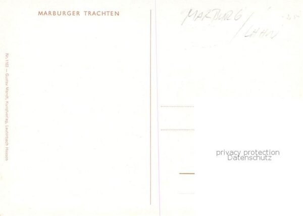Marburg Lahn Marburger Trachten Kirche Wappen – Bild 2