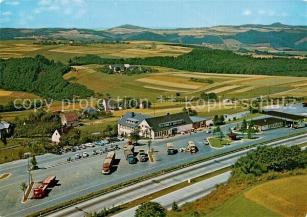 Linz Rhein Hotel Autobahn Rasthaus Fernthal Fliegeraufnahme