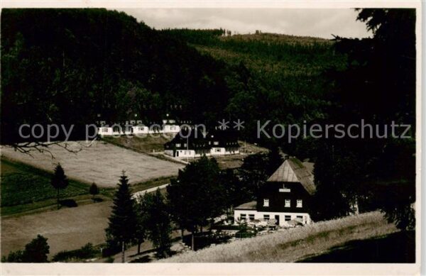 Erlbach  Vogtland Gasthaus Wettintal und Zollhaeuser im Landesgemeindetal