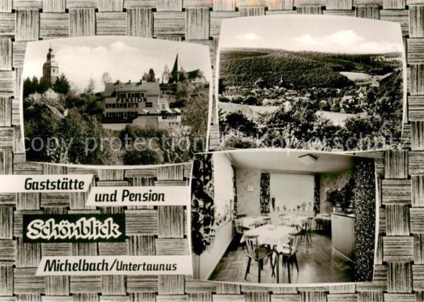 Aarbergen Gaststaette Pension Schoenblick Gaststube Panorama