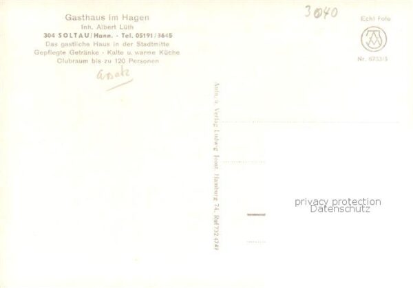 Soltau Gasthaus im Hagen Gastraeume Bar – Bild 2