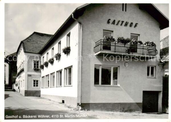 St Martin Muehlkreis Oberoesterreich AT Gasthof Baeckerei Woehrer
