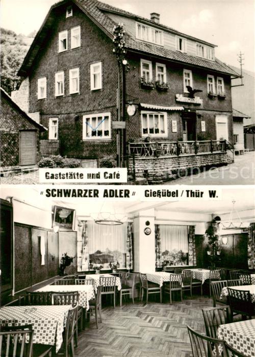 Giessuebel Schleusegrund Gaststaette Cafe Schwarzer Adler Gastraeume