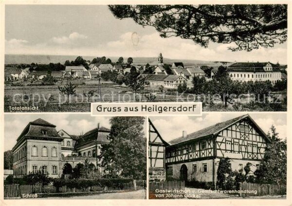Heilgersdorf Sesslach Panorama Schloss Gastwirtschaft Johann Goeckel
