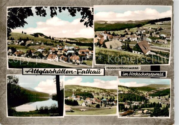 Falkau Altglashuetten Panorama Teilansichten Windgfaellweiher