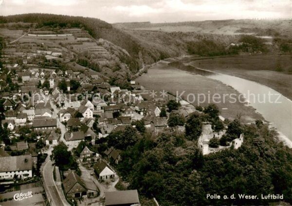 Polle Oberweser Fliegeraufnahme
