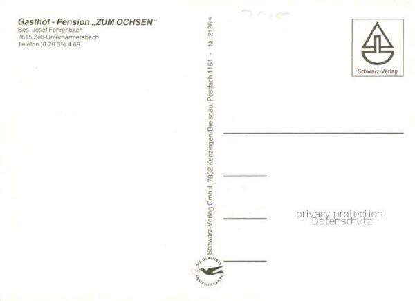 Unterharmersbach Gasthof Pension Zum Ochsen – Bild 2