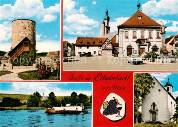 Eibelstadt Turm Rathaus Mainpartie Kirche