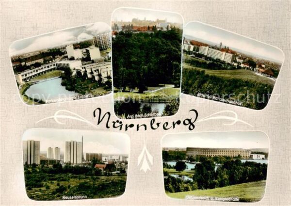 Nuernberg Parkwohnanlage Zollhaus Auf dem Scherben Stadtteil Rangierbahnhof Neus