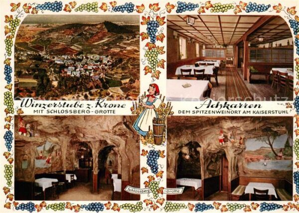 Achkarren Panorama Winzerstube Krone Schlossberg Grotte Gastraeume
