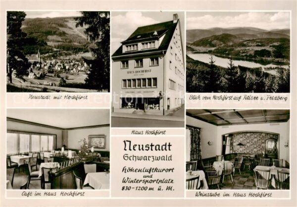 Neustadt  Schwarzwald Titisee-Neustadt Panorama mit Hochfirst Haus Hochfirst Bli