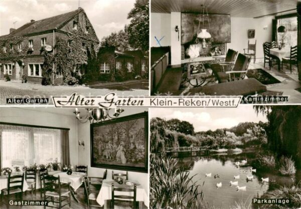 Klein Reken Alter Garten Gaststaette Kaminzimmer Gastzimmer Parkanlage