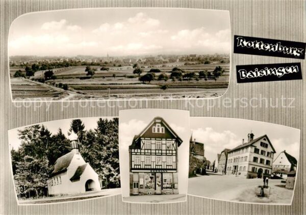 Baisingen Panorama Kapelle Fachwerkhaus Ortspartie