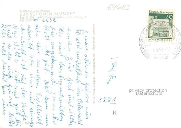 Strassburg Bergstrasse Gasthaus Pension Zur schoenen Ausicht Gastraeume – Bild 2