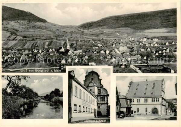 Buergstadt Main Panorama Erftal Gasthaus zum Anker Rathaus