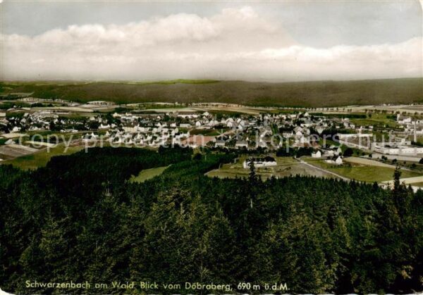Schwarzenbach Wald Blick vom Doebraberg