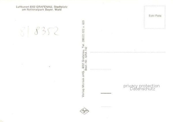 Grafenau Niederbayern Ortspartie – Bild 2