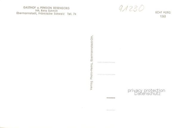 Ebermannstadt Gasthof Pension Resengoerg – Bild 2