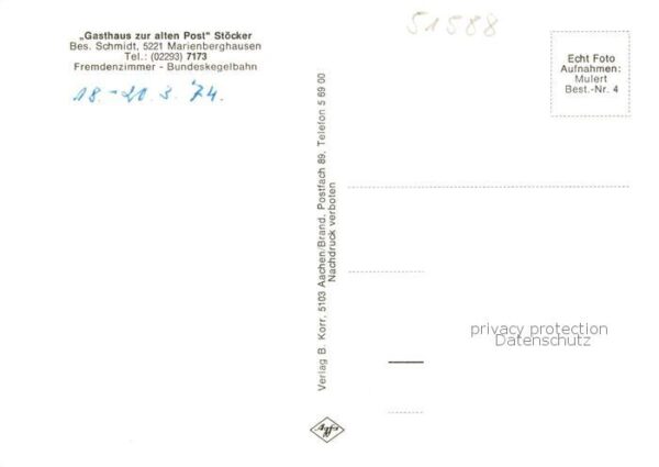 Marienberghausen Nuembrecht Gasthaus zur alten Post Gaststube Panorama – Bild 2