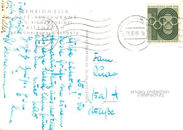 Altenbach Baden Pension Ella Cafe Restaurant Gastraum – Bild 2