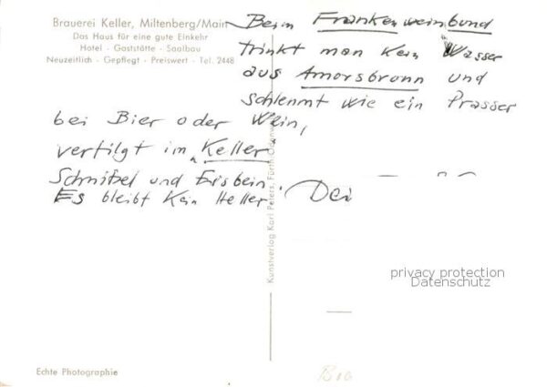 Miltenberg Main Brauerei Keller Hotel Gaststaette – Bild 2