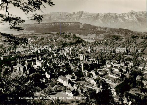 Feldkirch  Vorarlberg AT mit Kreuzberge und Hoher Kasten