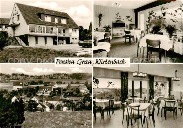 Wirtenbach Pension Grau Gastraeume Panorama