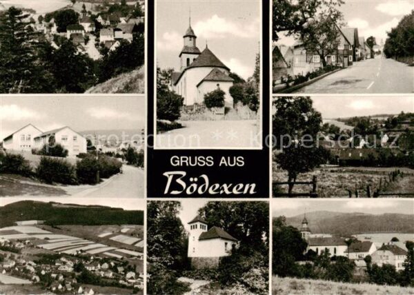 Boedexen Teilansichten Kirche Panorama Fliegeraufnahme