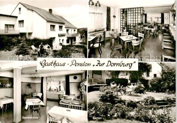 Wilsenroth Gasthaus Pension Zur Dornburg Restaurant Speiseraum Garten