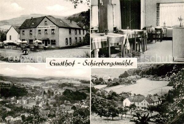 Burgbrohl Gasthof Schierbergsmuehle Gastraum Panorama