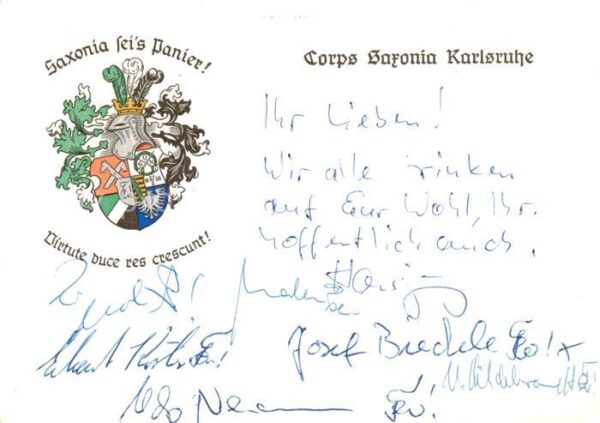 Karlsruhe Baden Corps Saxonia Karlsruhe Wappen