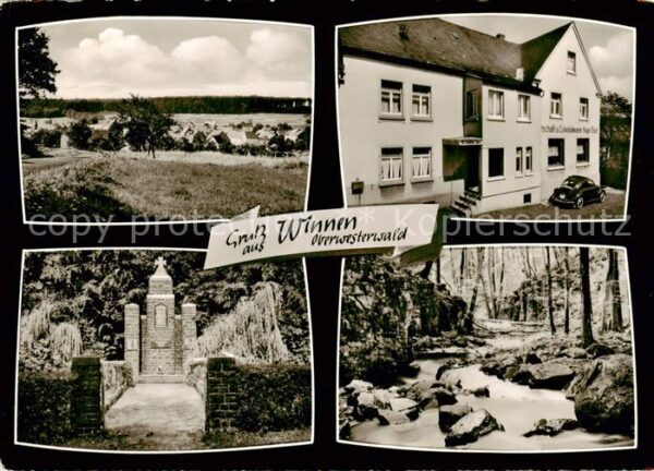 Winnen Westerwald Panorama Gedenkstaette Gastwirtschaft Hugo Elsei Waldpartie