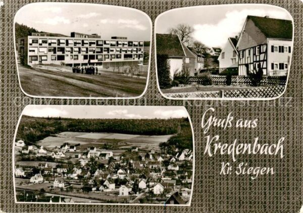 Kredenbach Kreuztal Gebaeude Panorama Ortspartie