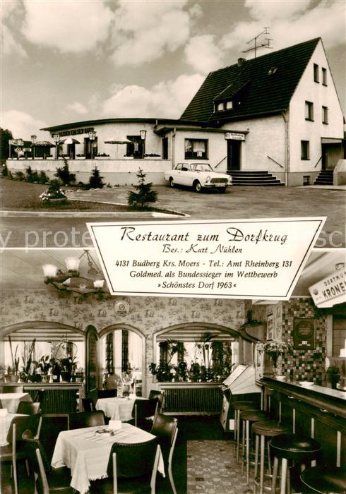 Budberg Moers Niederrhein Restaurant zum Dorfkrug Gastraum