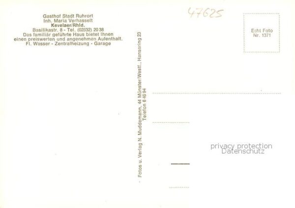 Kevelaer Gasthof Stadt Ruhrort Gastraeume – Bild 2