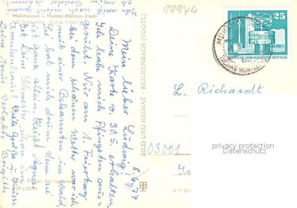 Muehlhausen Thueringen HO Hotel Gruene Linde – Bild 2