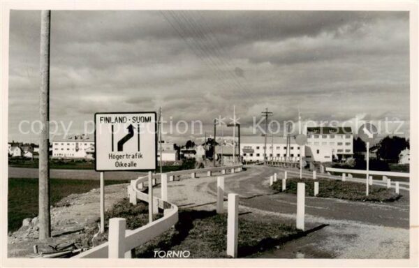 Tornio Suomi Ortseinfahrt Strassenschild