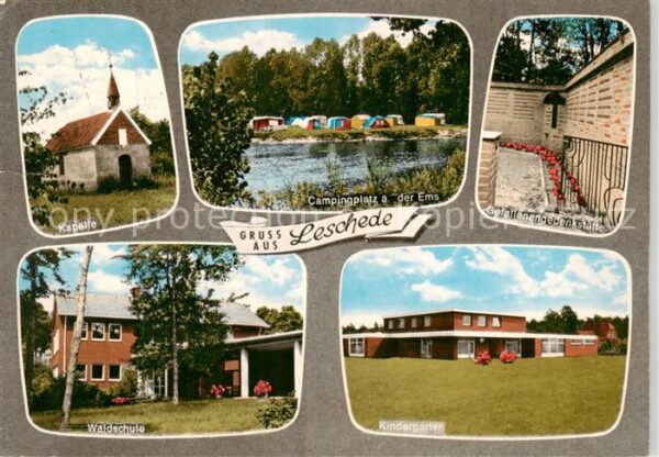 Leschede Kapelle Waldschule Kindergarten Gefallenengedenkstaette Campingplatz an