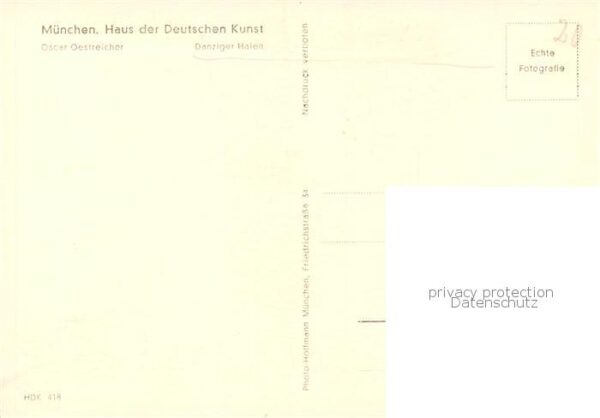 Muenchen Haus der Deutschen Kunst Danziger Hafen Gemaelde Oscar Oestreicher Kuen – Bild 2