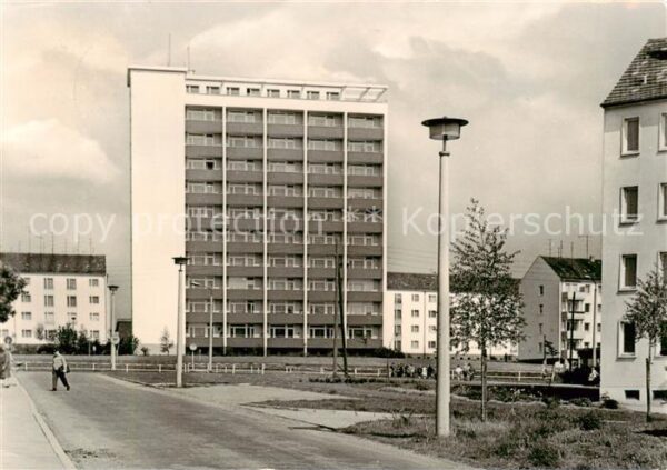 Sangerhausen Suedharz Wohnsiedlung Hochhaus