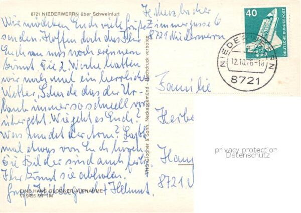 Niederwerrn Teilansichten Kirche Parkanlagen – Bild 2