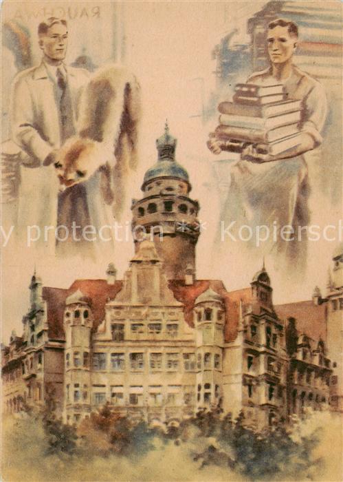 Leipzig Erste Leipziger Friedensmesse Kuenstlerkarte