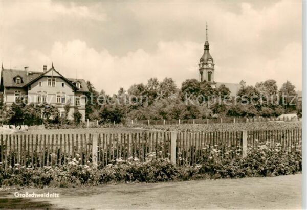 Grossschweidnitz Gross-Schweidnitz Loebau Ansicht mit Kirche